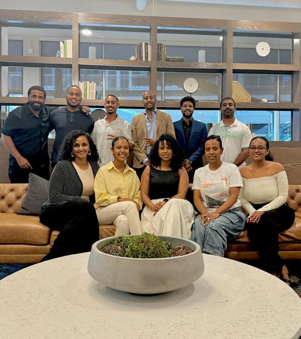 HIRE community members gathered together for a group photo
